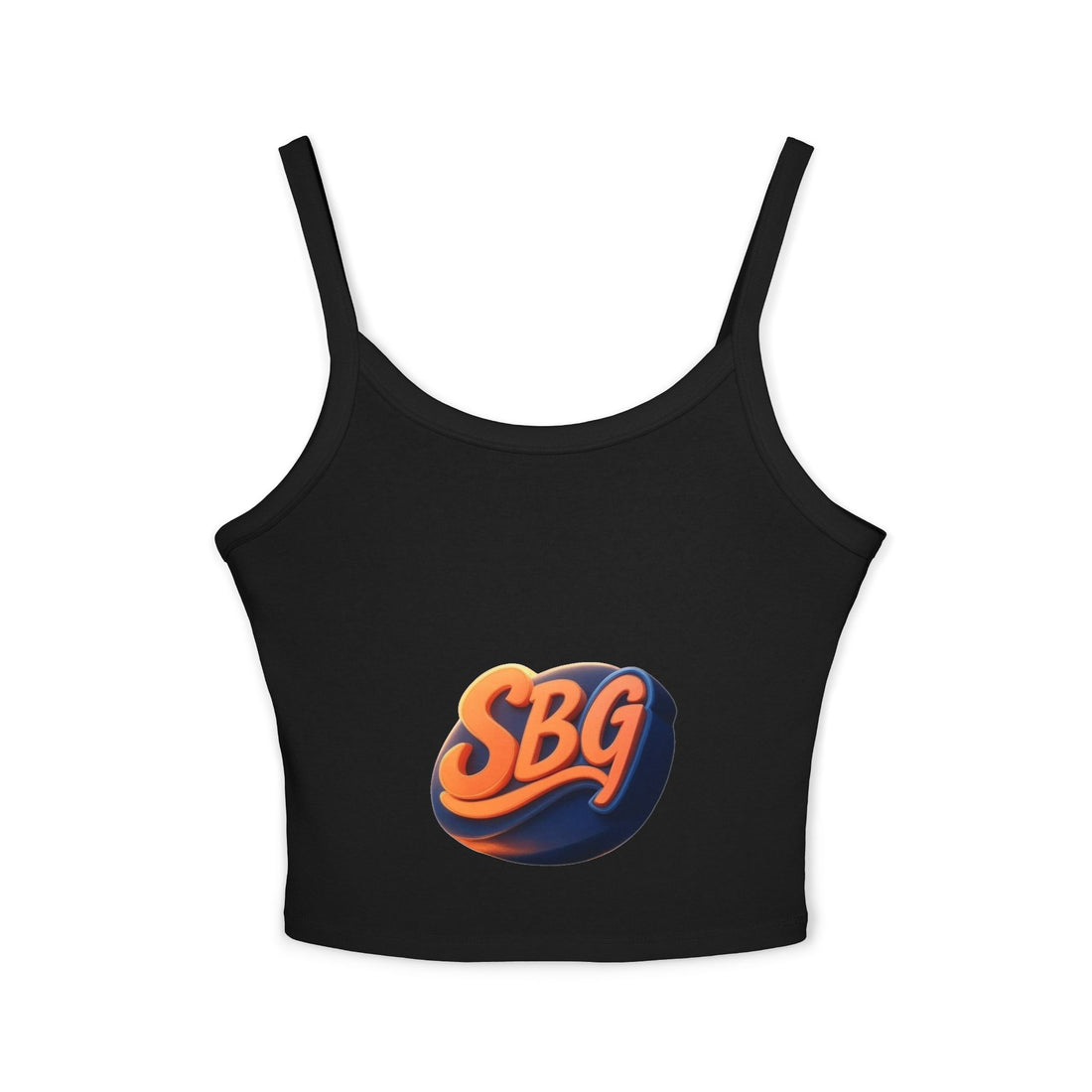 Stylish Women's Spaghetti Strap Tank Top with SBQ Design -