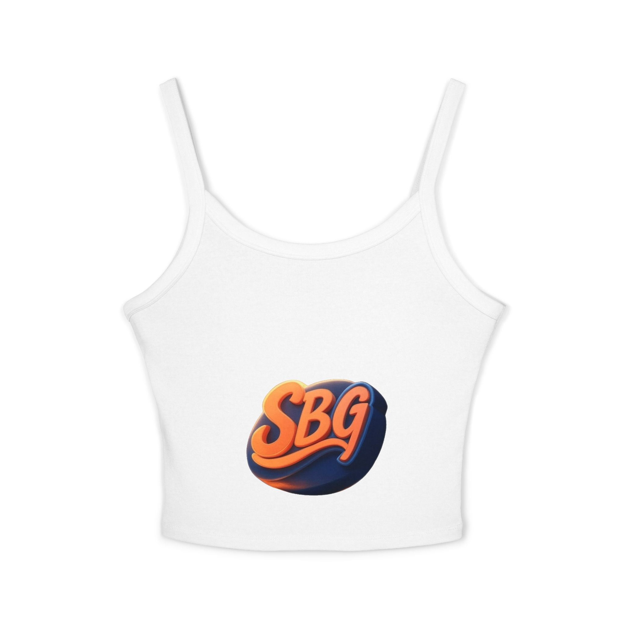 Stylish Women's Spaghetti Strap Tank Top with SBQ Design -