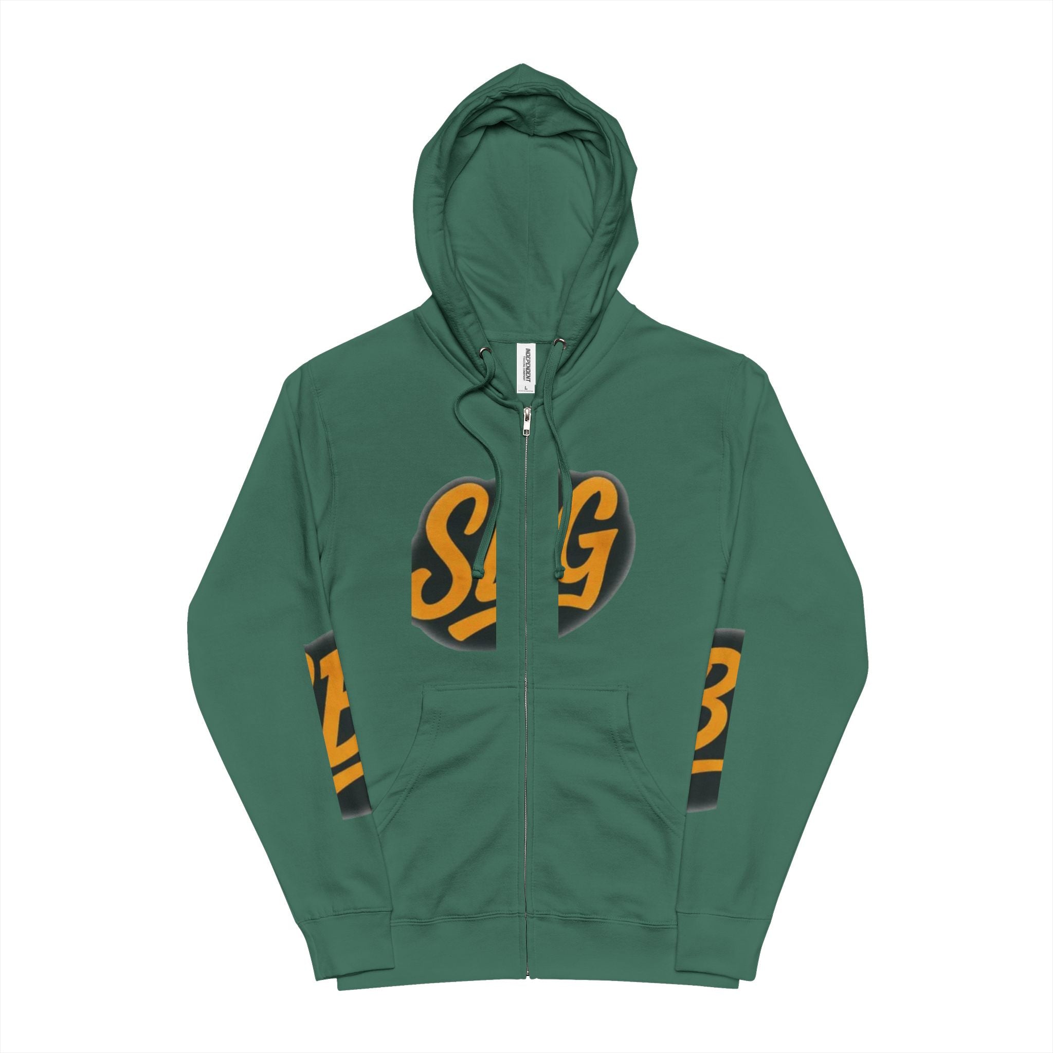 Unisex Fleece Zip Up Hoodie