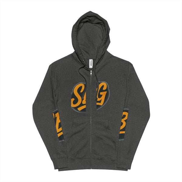 Unisex Fleece Zip Up Hoodie