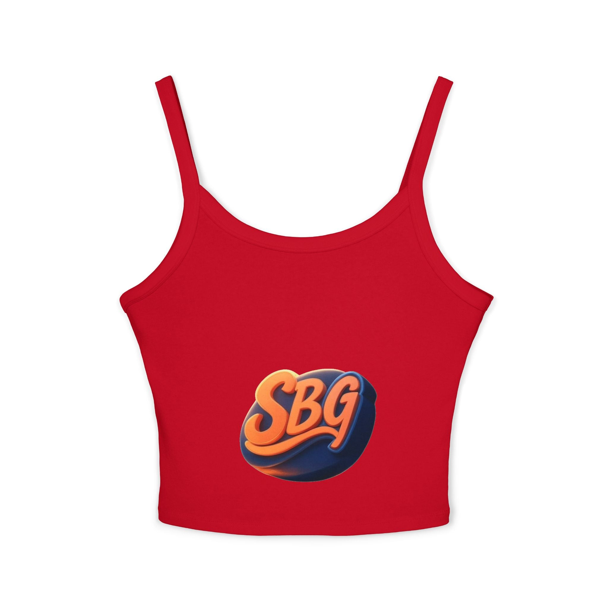 Stylish Women's Spaghetti Strap Tank Top with SBQ Design -