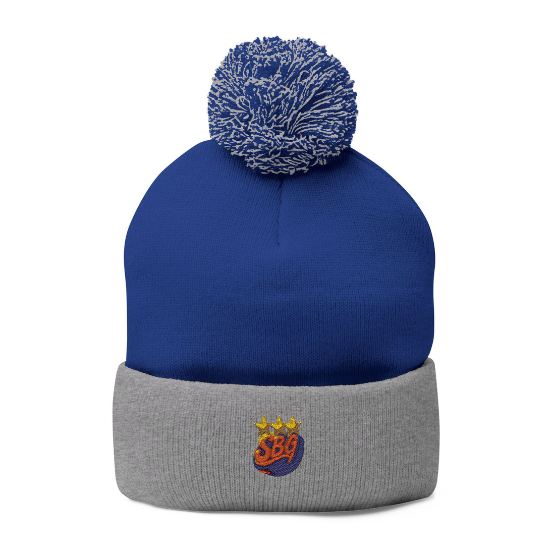 Pom-Pom Knit Cap (Embroidery)