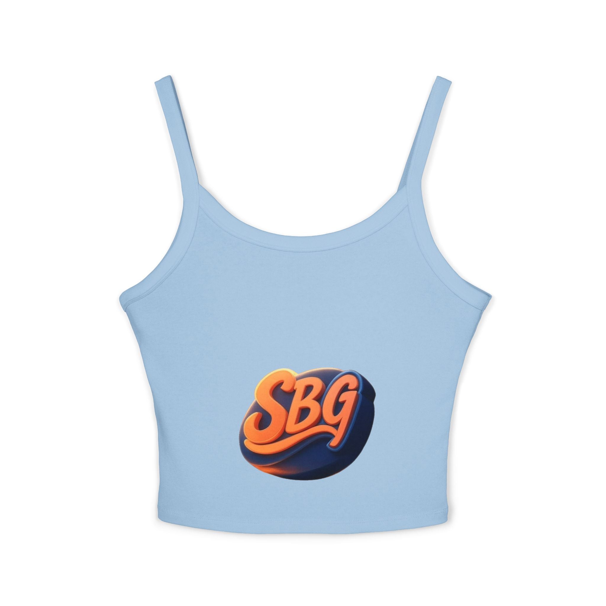 Stylish Women's Spaghetti Strap Tank Top with SBQ Design -
