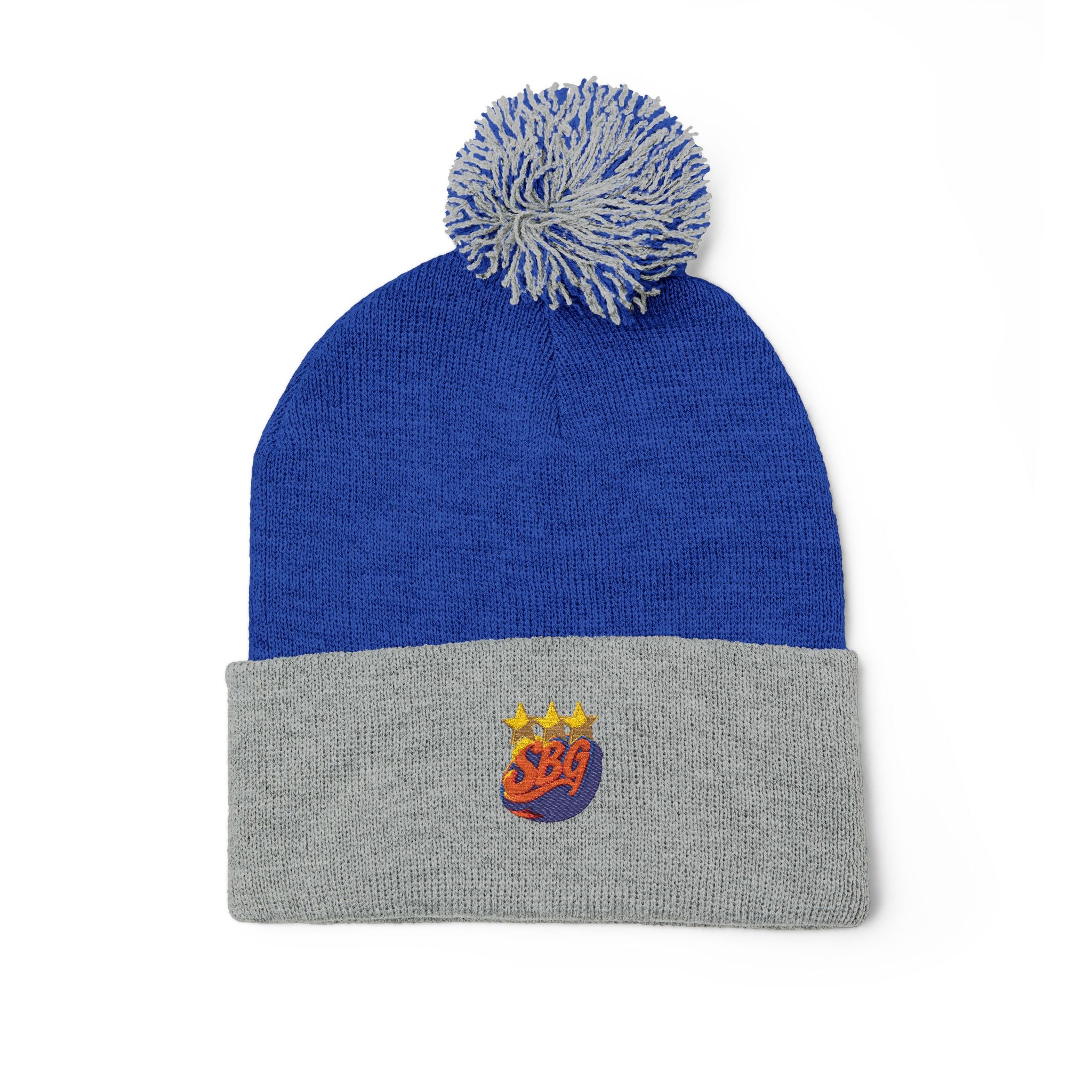 Pom-Pom Knit Cap (Embroidery)