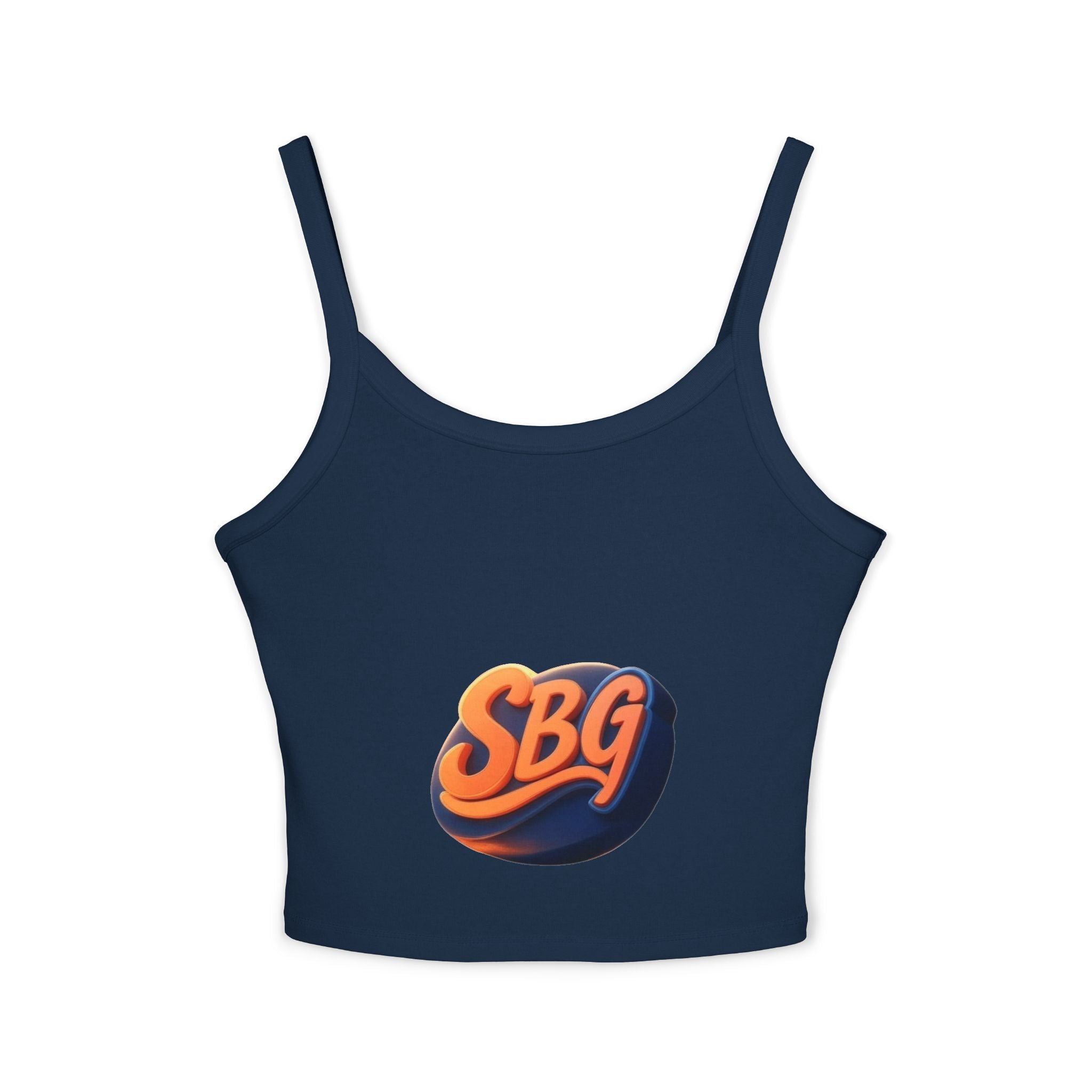 Stylish Women's Spaghetti Strap Tank Top with SBQ Design -