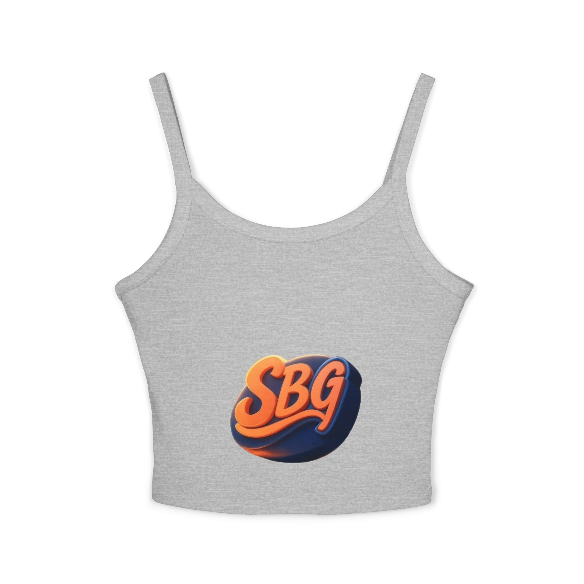 Stylish Women's Spaghetti Strap Tank Top with SBQ Design -