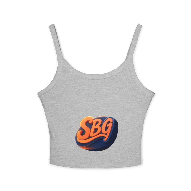 Stylish Women's Spaghetti Strap Tank Top with SBQ Design -